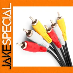 3 RCA Male Audio Video Cable 1 Meter