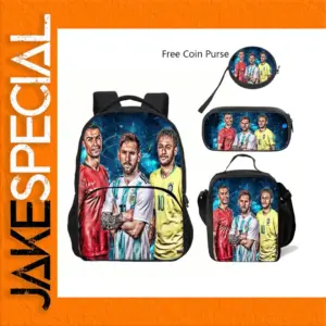 M-Messi High-Capacity Backpack with Pencil Case