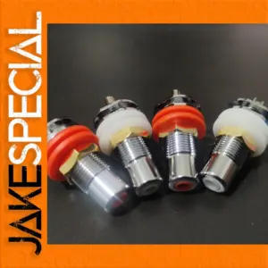 Rhodium-Plated RCA Female Socket Adapter Set