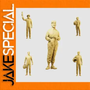 1/64 Scale Miniature Formula Driver Figure