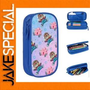 Vibrant Cartoon Pencil Case with Compartments