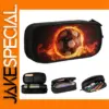 Burning Soccer Ball Pencil Case with Zipper