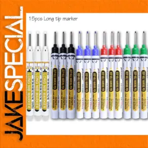 15-Pack Waterproof Deep Hole Markers Set