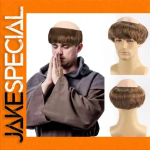 Funny Monk Bald Head Cosplay Wig