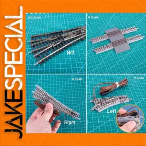 Scale N HO 1:87 Railway Track Model Set