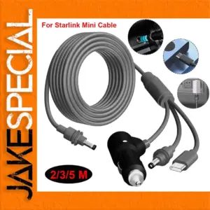 Starlink Mini 3-in-1 Power Cable 2M 3M 5M