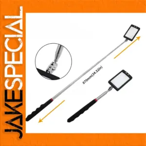 Universal Telescopic Inspection Mirror with LED