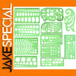 11-Piece Geometric Drawing Template Set