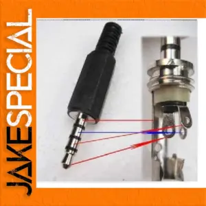 DIY Earphone Upgrade Cable with 4 Pole 3.5mm Adapter