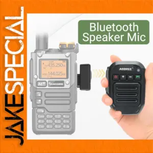 Wireless Bluetooth Speaker Microphone for Two-Way Radios