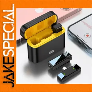 Wireless Lavalier Microphone with Charging Case