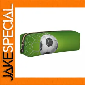 Cute Soccer Football Pencil Case in Green