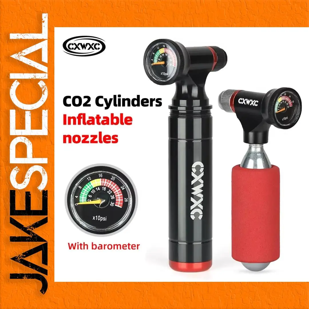 CXWXC Mini Portable CO2 Inflator with Gauge 1 CXWXC Mini Portable CO2 Inflator with Gauge
