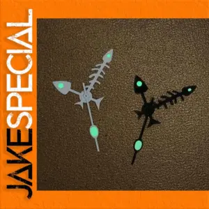 Steel Fish Bone Needles Watch Hands 8x12.5mm