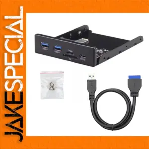 3.5-Inch Front Panel Hub with USB Ports