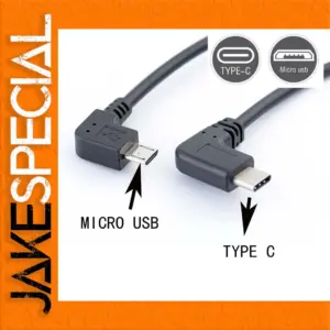 90-Degree Type C to Micro USB Adapter 30cm