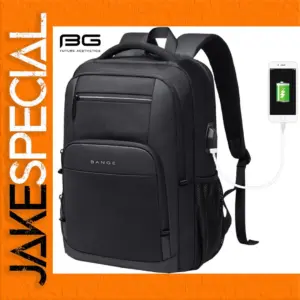 Stylish Black Men's Designer Laptop Backpack