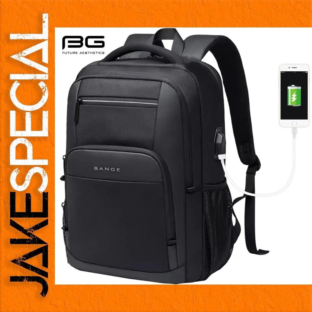Stylish Black Men's Designer Laptop Backpack 1 Stylish Black Men's Designer Laptop Backpack