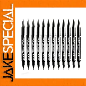 12 Double-Headed Marker Pens Set