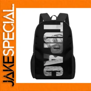 2pac Monochrome Graphic School Backpack
