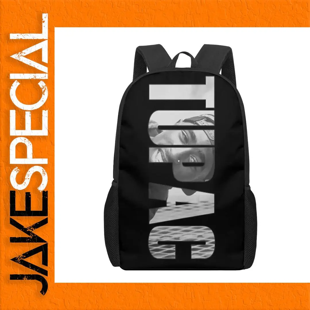 2pac Monochrome Graphic School Backpack 1 2pac Monochrome Graphic School Backpack