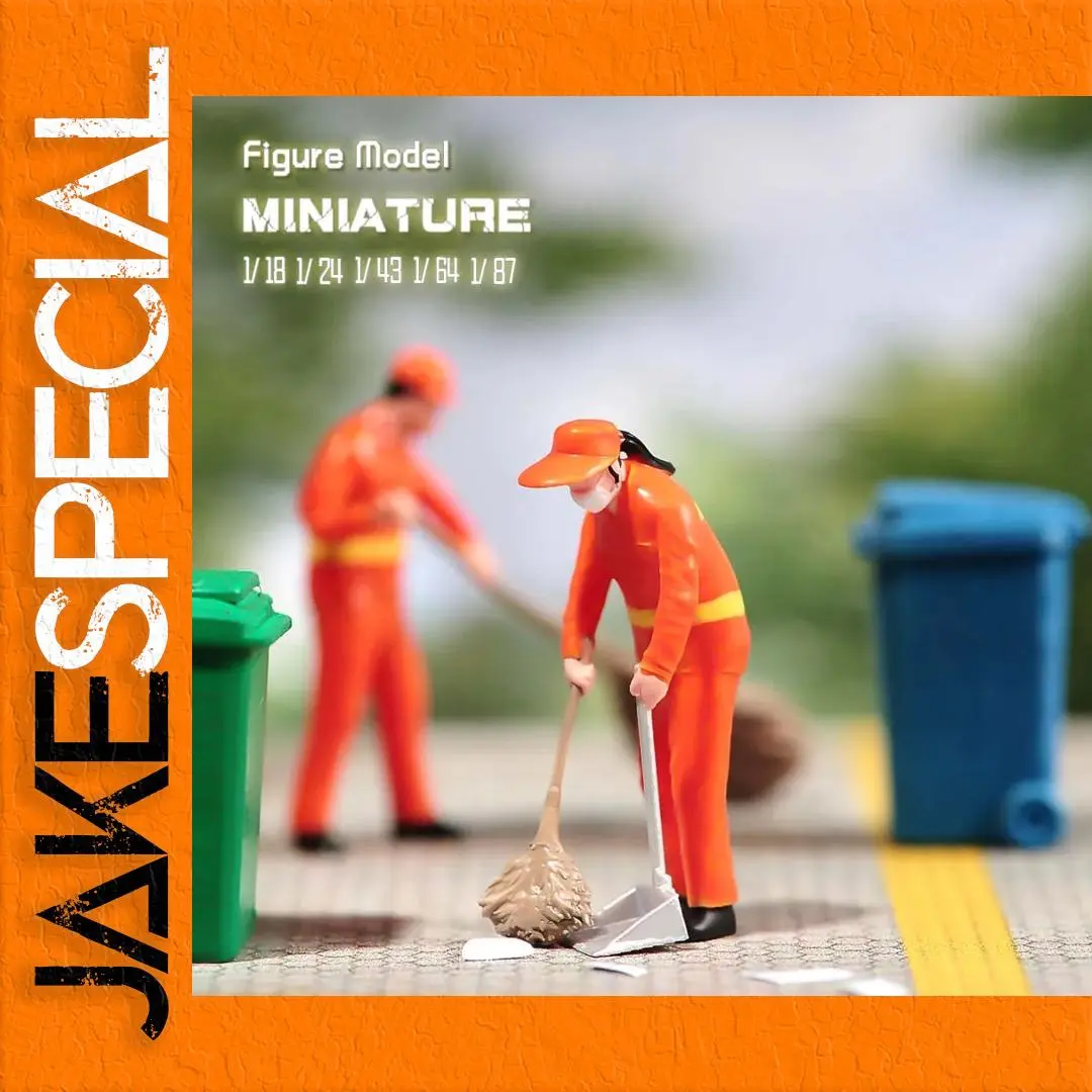Vibrant Miniature Anime Street Cleaner Model 1 Vibrant Miniature Anime Street Cleaner Model