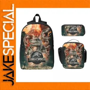Jurassic Park 3-Piece School Bag Set