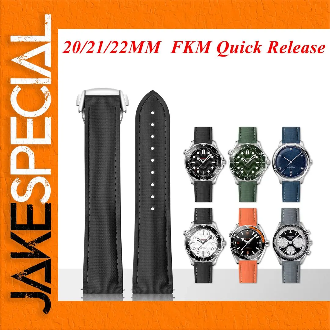 Premium FKM Watch Strap for Traditional Watches 1 Premium FKM Watch Strap for Traditional Watches