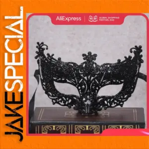 Black Lace Venetian Masquerade Mask