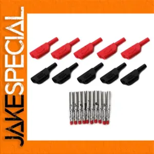 10 Pack 4mm Male Banana Plug Connectors