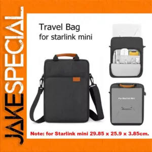 Travel Case for Starlink Mini with Pockets
