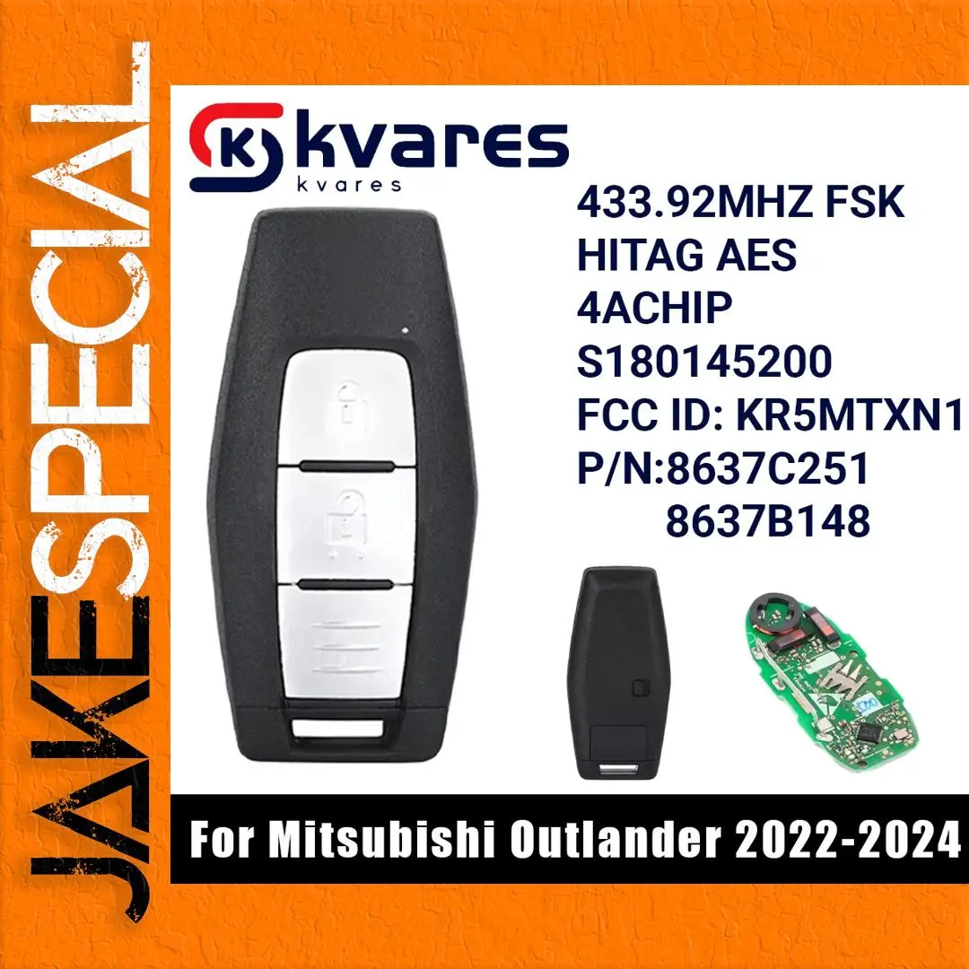 Mitsubishi Outlander Smart Remote Key Fob 2022-2024 1 Mitsubishi Outlander Smart Remote Key Fob 2022-2024
