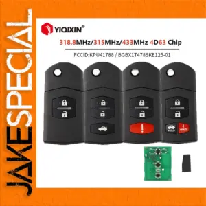 Mazda Remote Key Fob Compatible Models 2006-2015