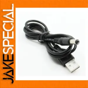 USB Male to 5V DC Barrel Connector Cable