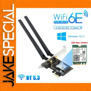 AX210 PCI-E Wireless Adapter Wi-Fi 6E 5374Mbps