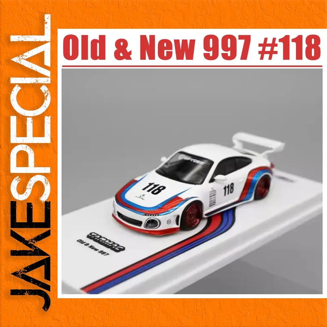 Tarmac Works 1/64 Old & New 997 #118 Diecast 1 Tarmac Works 1/64 Old & New 997 #118 Diecast