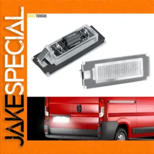 LED License Plate Lights for Fiat, Citroen, Peugeot