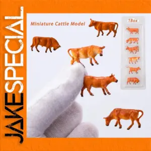 Miniature Cattle Models Set - 1:87 Scale