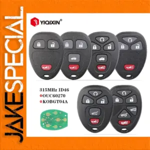 Chevrolet Remote Car Key 2007-2014 with 3-6 Buttons