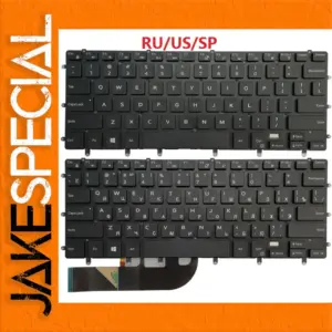 Dell XPS 15 Keyboard with Backlight and Dual Layouts