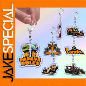 Racing-Themed Acrylic Keychain Set