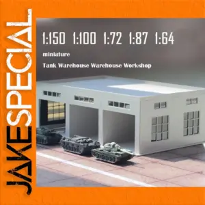 Miniature Tank Warehouse Model for Dioramas