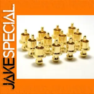 Gold-Plated RCA Protector Caps Set of 8-50