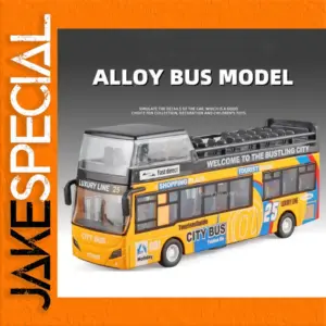 1/32 Scale Diecast Double Decker Bus Model
