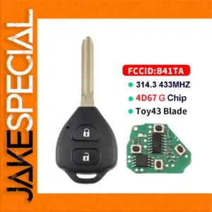 Toyota Remote Car Key with 4D67/G Chip