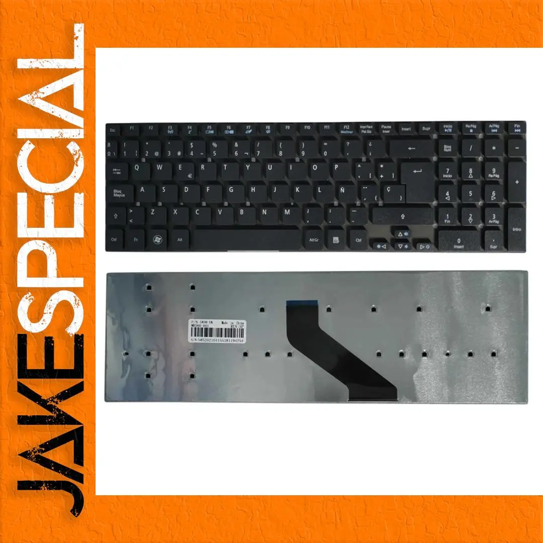 Black Spanish Keyboard for Packard Bell Laptops 1 Black Spanish Keyboard for Packard Bell Laptops