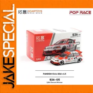 PopRace Xcartoys Pandem Civic EG6 1:64 Model