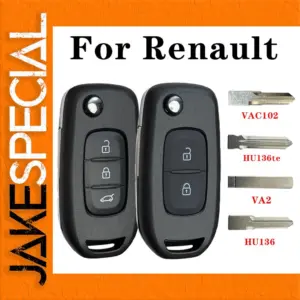 Smart Flip Key Shell for Renault and Dacia