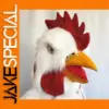 Vibrant Rooster Full Face Latex Mask