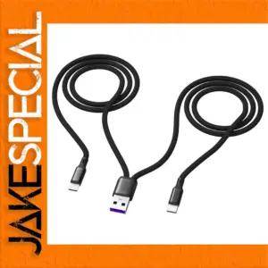 1.2m USB Charging Splitter Cable with 5A Fast Charge